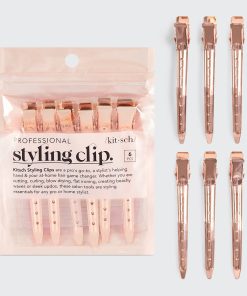 Rose Gold Styling Hair Clips 6pc Set