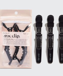 Black No-Slip Crocodile Clips 3pc Set
