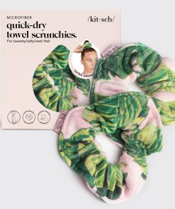 Palm Microfiber Quick-Dry Towel Scrunchies 2pc Set