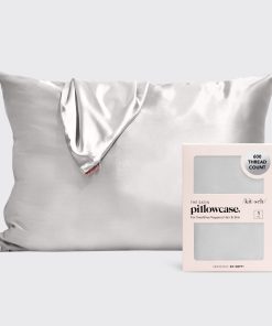 Satin Pillowcase in Silver