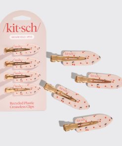 Cherry Print Creaseless Clips 4pc Set