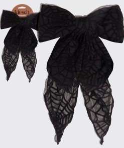 Spiderweb Bow Hair Clip