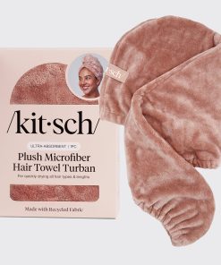 Terracotta Plush Microfiber Hair Towel Turban