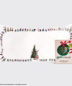 The Grinch x Kitsch Satin Pillowcase in Whoville - King