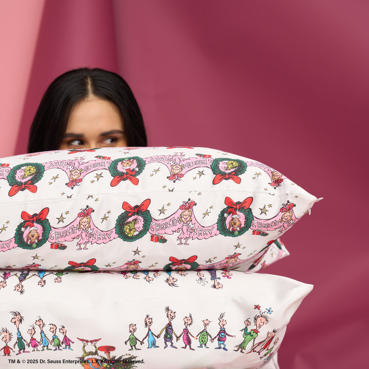 503240-503257-503226-503233-TheGrinchxKitsch-Standard_KingSatinPillowcase-CindyLouWho-Whoville-Model-1280x1280px_5a94a925-9930-4e0a-bbac-71271df1a008.jpg