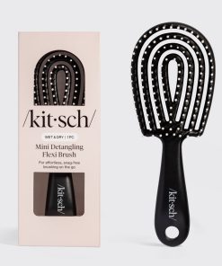 Black Detangling Flexi Brush - Mini