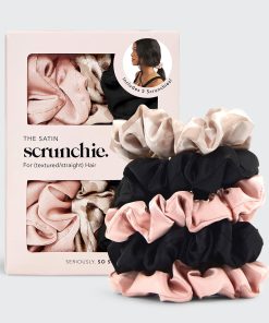 Satin Sleep Scrunchies 5pc Set