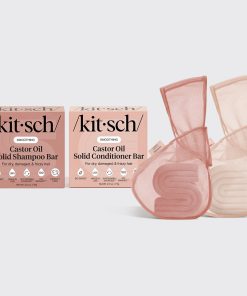 Castor Oil Shampoo & Conditioner Combo + Bar Saver Bags Bundle