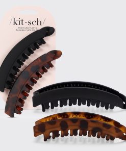 Banana Clip 2pc- Black & Tort