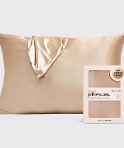 Satin Pillowcase in Champagne