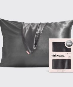 Satin Pillowcase in Charcoal