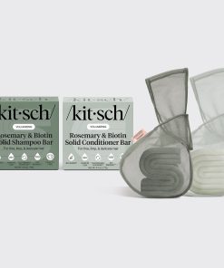 Rosemary & Biotin Shampoo & Conditioner Combo + Bar Saver Bags Bundle