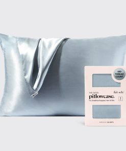 Satin Pillowcase in Haze Blue