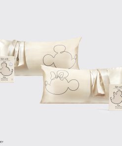 Kitsch x Mickey and Minnie King Pillowcase Bundle - Cream