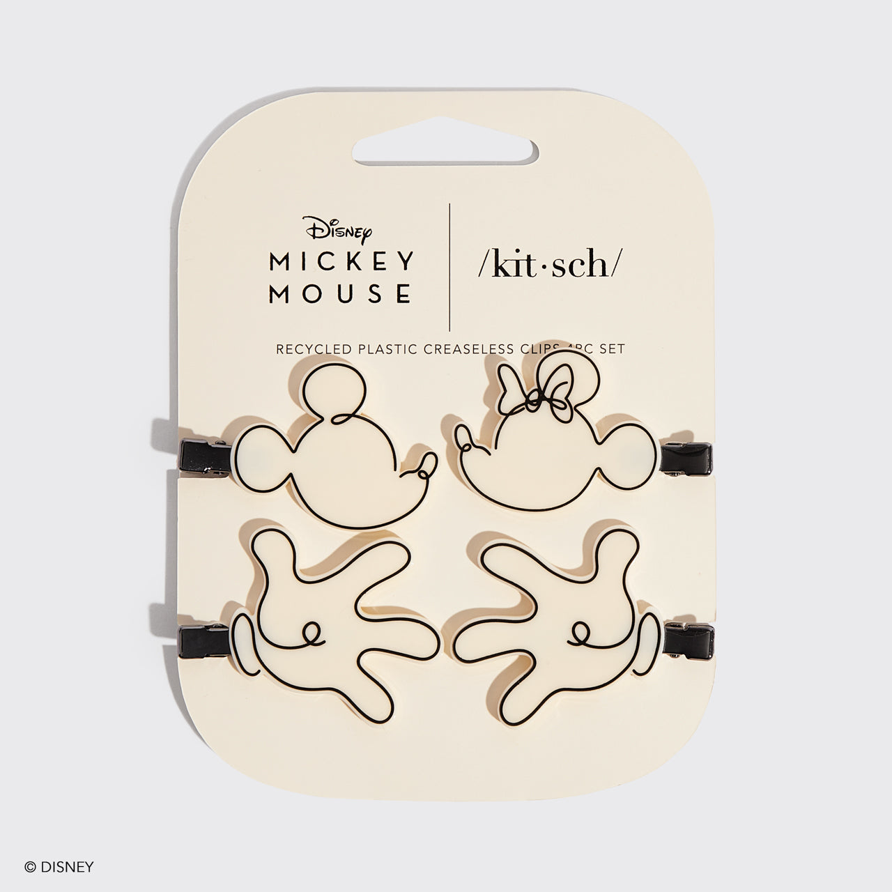 66093-MickeyMinniexKitsch-RecycledPlasticCreaselessClips-4pc-Cream-pkg-1280x1280px.jpg
