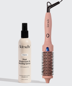 Heat Protectant + Thermal Round Brush Bundle