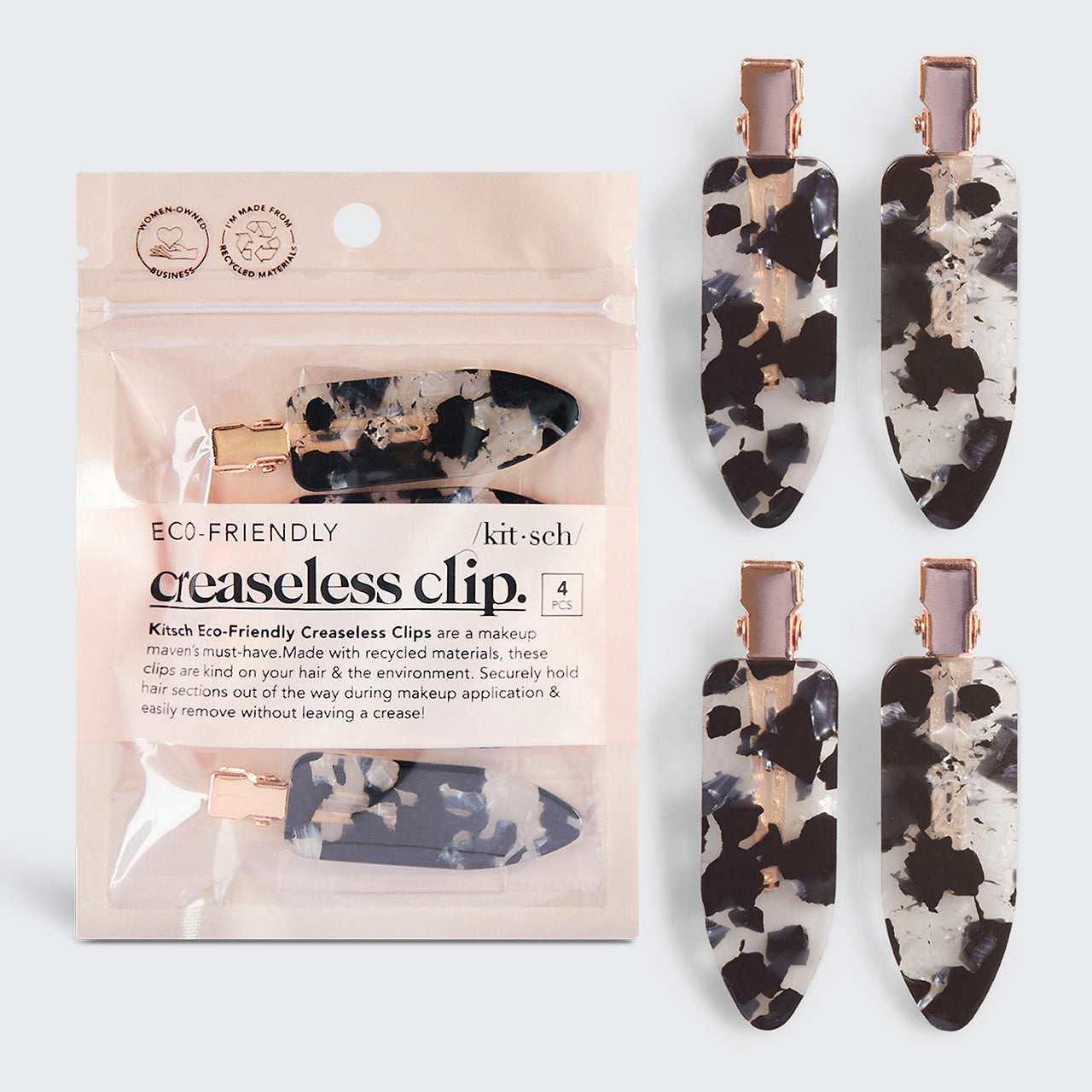 7766-EcoFriendlyCreaselessClips-4pc-KitschPro-Terrazo_Black-hero-1280x1280px.jpg